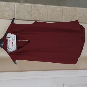 Summer Evening Burgundy Top